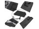 Car Seat Organizer with Tablet Compartment, Felt, Black