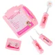 Kids Doctor Play Set in Case KX2947 35 Pieces White/Pink