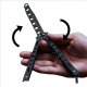 Butterfly Stainless Steel Training Balisong Practice Tool Tactical Folding Knife