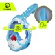 TSUNAMI Shark Full Face Snorkeling Mask for Kids, Blue