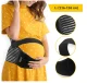 4Fizjo 1067 Elastic Maternity Belt for Belly Support, Black, Size L