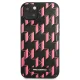 Karl Lagerfeld Monogram Plaque Case for iPhone 13 mini, Pink