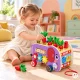 ECOTOYS Wooden Activity Center Elephant 8-in-1 with Sorter and Xylophone