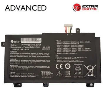 Extra Digital Advanced Laptop Battery ASUS B31N1726 (4550mAh, 11.4V)