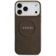 Guess Peony Hot Stamp MagSafe case for iPhone 18 Pro Max / 17 Pro Max, brown