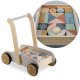 Kids Wooden Push Walker with Building Blocks NK-856 Nukido