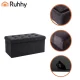 Folding Storage Pouf Ruhhy 00026130, 76x38x38cm, Dark Grey