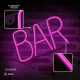 Forever Light Bat Neon Sign LED Wall Decor Light FLNE24, Pink