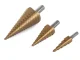 HSS Titanium Step Cone Drill Bit Set, 3 pcs