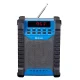 Denver WRB-60 Jobsite Radio with FM and Bluetooth, Blue/Black
