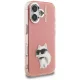 Karl Lagerfeld IML Aquarelle Choupette & Logo iPhone 16 Case, Pink