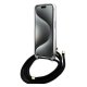 Guess iPhone 15 / 14 / 13 Case Crossbody Cord 4G Print, Black