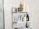 Over-the-Toilet Bathroom Storage Rack, 3 Shelves, White