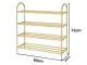 4-Tier Shoe Rack Organizer, Gold