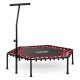 Neo-Sport 127cm Red Hexagonal Fitness Trampoline with Handle - Workout Equipment
