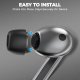 Силиконовые амбушюры Tech-Protect для Samsung Galaxy Buds 3 Pro S/M/L черные