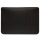 Karl Lagerfeld Saffiano Monogram Plaque 14\" Laptop Sleeve, Black