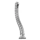 Maclean MC-768 S Under Desk Cable Organizer / Spine, 75 cm, Silver