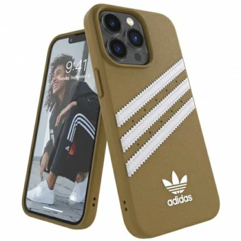Adidas iPhone 13 Pro Max Case OR Molded Case PU, Beige / Gold