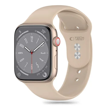 Tech-Protect Silicone Strap for Apple Watch 4-9/SE 38/40/41mm Brown