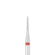 EXO PRO Diamond Nail Drill Bit, Rounded Cone, Fine, 1.0 mm, Red