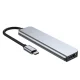 Tech-Protect V4 6-in-1 USB-C Hub (HDMI, USB-A, SD/TF) - Gray