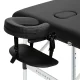 Balance 3-Segment Folding Massage Table, Aluminum, Black