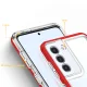 Case for Samsung Galaxy S22+ (S22 Plus) Hybrid Armor Clear 3in1, Red