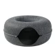 Cat tunnel bed, 50 cm, dark grey