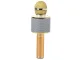 Wireless Karaoke Microphone with Bluetooth Speaker and Voice Changer, Gold