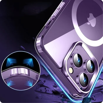 Tech-Protect FlexAir Hybrid MagSafe Case for Samsung Galaxy S24 Ultra Clear