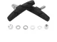 V-Brake Bicycle Brake Pads with Thread, Black