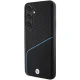 BMW Samsung Galaxy S24 Case Signature Leather Textured & Line MagSafe, Black