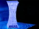 LED RGB Crystal Effect Table Night Lamp, USB, Remote Control