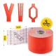 4FIZJO Kinesiology Tape 5 cm x 5 m, Red