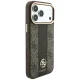 Guess 4G Stripe Round and Classic Logos MagSafe Case for iPhone 17 Pro Max / 18 Pro Max, Brown
