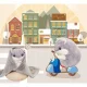 Plush Hamster with Blanket, 2-in-1 Toy