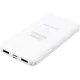 Power Bank 10000 mAh, USB Type-C, 2x USB, White