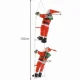 Ruhhy 22519 Christmas Decoration - Two Santas on a Ladder, 120 cm