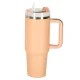 Thermal Mug with Straw and Handle, 1200ml, Powder Pink