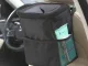 Car Mini Trash Can / Organizer with LED Light, Black