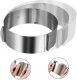 Round Stainless Steel Adjustable Cake Ring Baking Mold, 15 cm