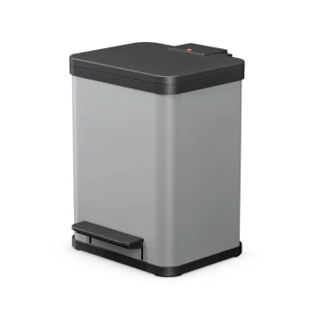 Pedal Bin Hailo Öko Uno Plus M, 17 L, Light Grey Matte
