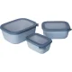 Food Container Set Mepal Cirqula, 3-Piece, Nordic Blue