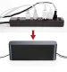 Cable Organizer and Power Strip Box, Black