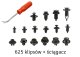 Set of car clips 625pcs