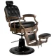 Gabbiano Ernesto Barber Chair Black with Antique Gold Base