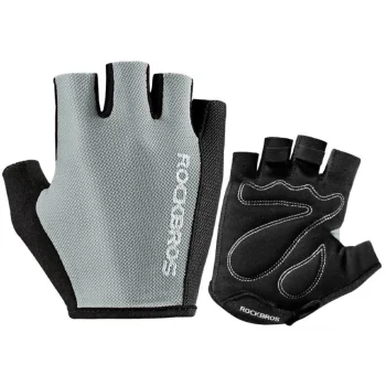 Rockbros S099GR Cycling Gloves, Size M, Gray