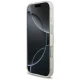 Guess IML Flowers Electro Pearl Strap MagSafe Case for iPhone 17, White