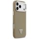 Guess Grained Triangle Logo MagSafe Phone Case Cover iPhone 17 Pro Max - brown